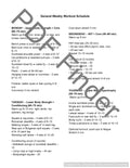 General Weekly Workout Schedule