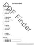 House Cleaning Checklist